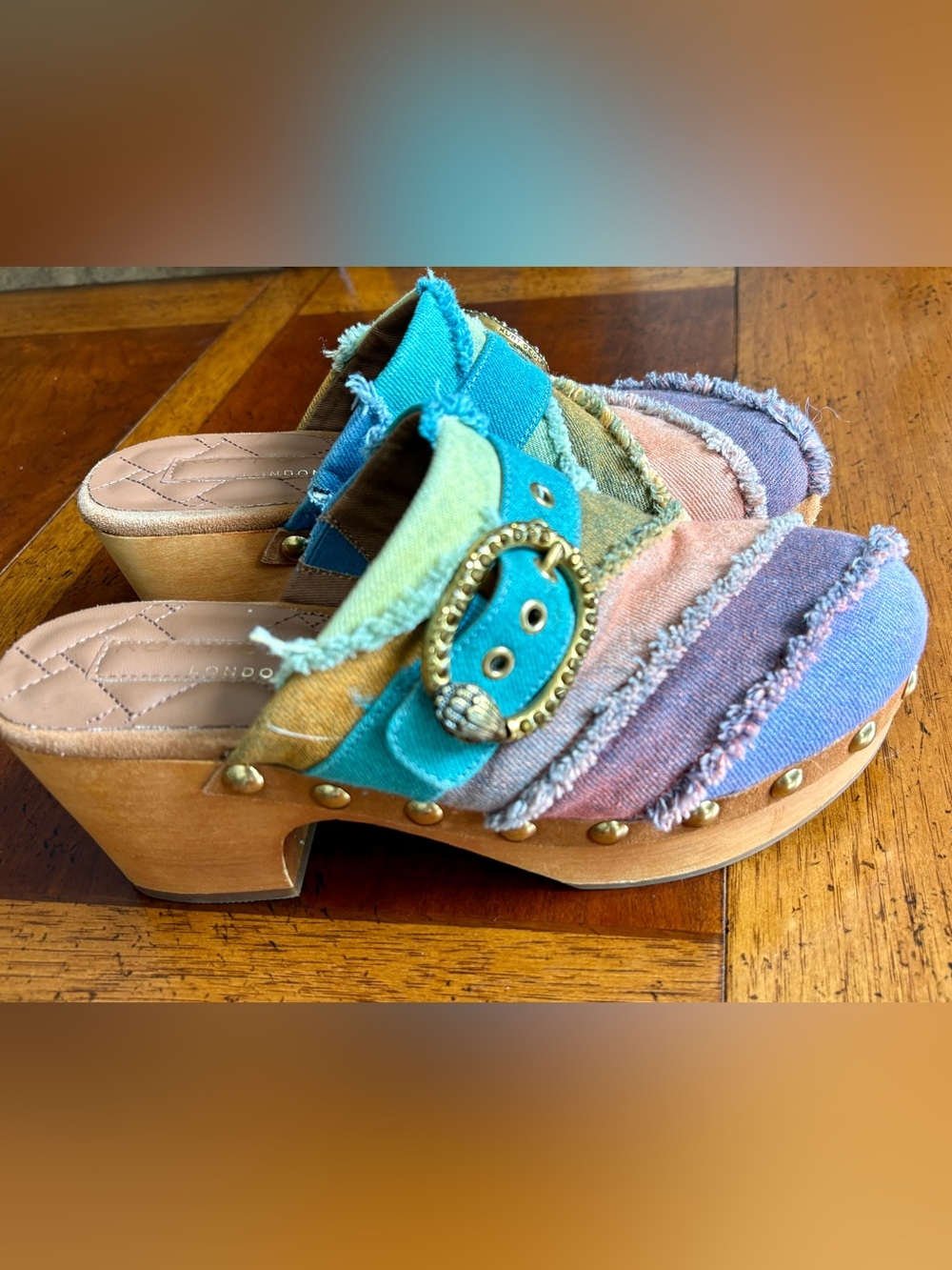 Kurt Geiger Rainbow Mayfair Clog Heels Size 6